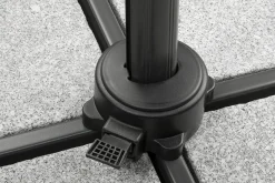 SCHNEIDER Rhodos Eco Twist Ampelschirm, anthrazit, rund, Ø 300 cm