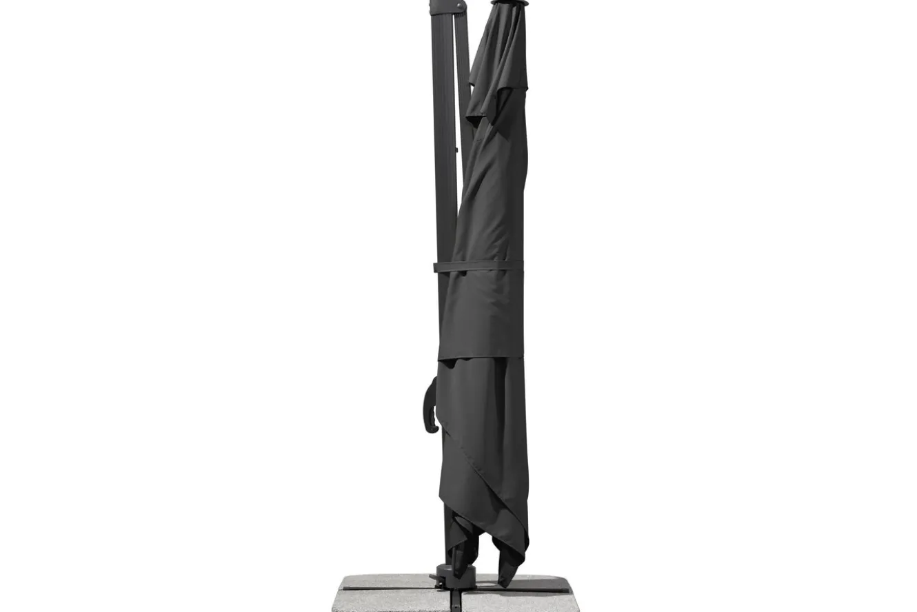 SCHNEIDER Rhodos Grande Ampelschirm, anthrazit, rechteckig, 400 x 300 cm