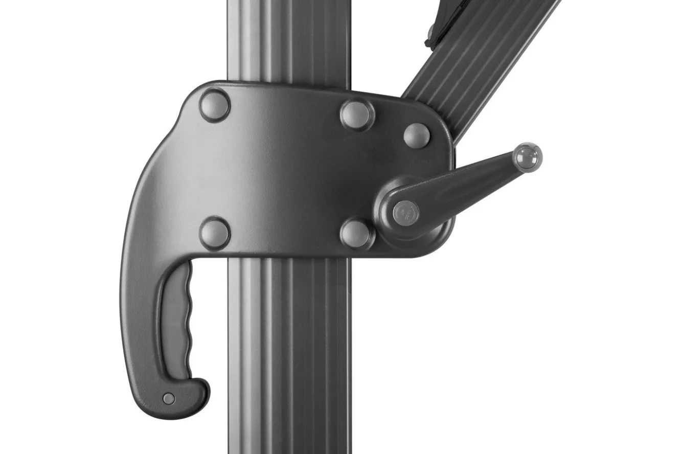 SCHNEIDER Rhodos Grande Ampelschirm, anthrazit, rechteckig, 400 x 300 cm
