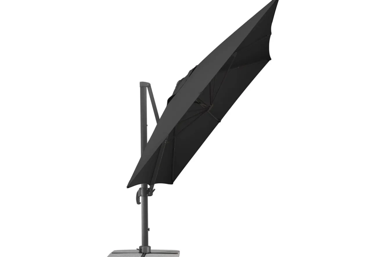 SCHNEIDER Rhodos Grande Ampelschirm, anthrazit, rechteckig, 400 x 300 cm
