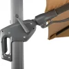 SCHNEIDER Rhodos Twist Ampelschirm, anthrazit, quadratisch, 300 x 300 cm