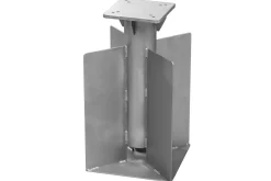 SCHNEIDER Universal-Bodenanker für Sonnenschirme, silber, Stahl verzinkt, 28 x 28 x 45 cm