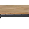 SIENA GARDEN Alvida Lounge Set, matt anthrazit/grau, Alu/Ranotex®-Gewebe/Teak, Tisch 74x74cm, inkl. Polster