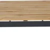 SIENA GARDEN Alvida Loungetisch, anthrazit/natur, Aluminium/Teakholz, 74x74 cm