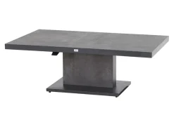 SIENA GARDEN Bellani Lifttisch, matt anthrazit/dunkelgrau, Alu/Keramik, 160 x 90 cm, höhenverstellbar