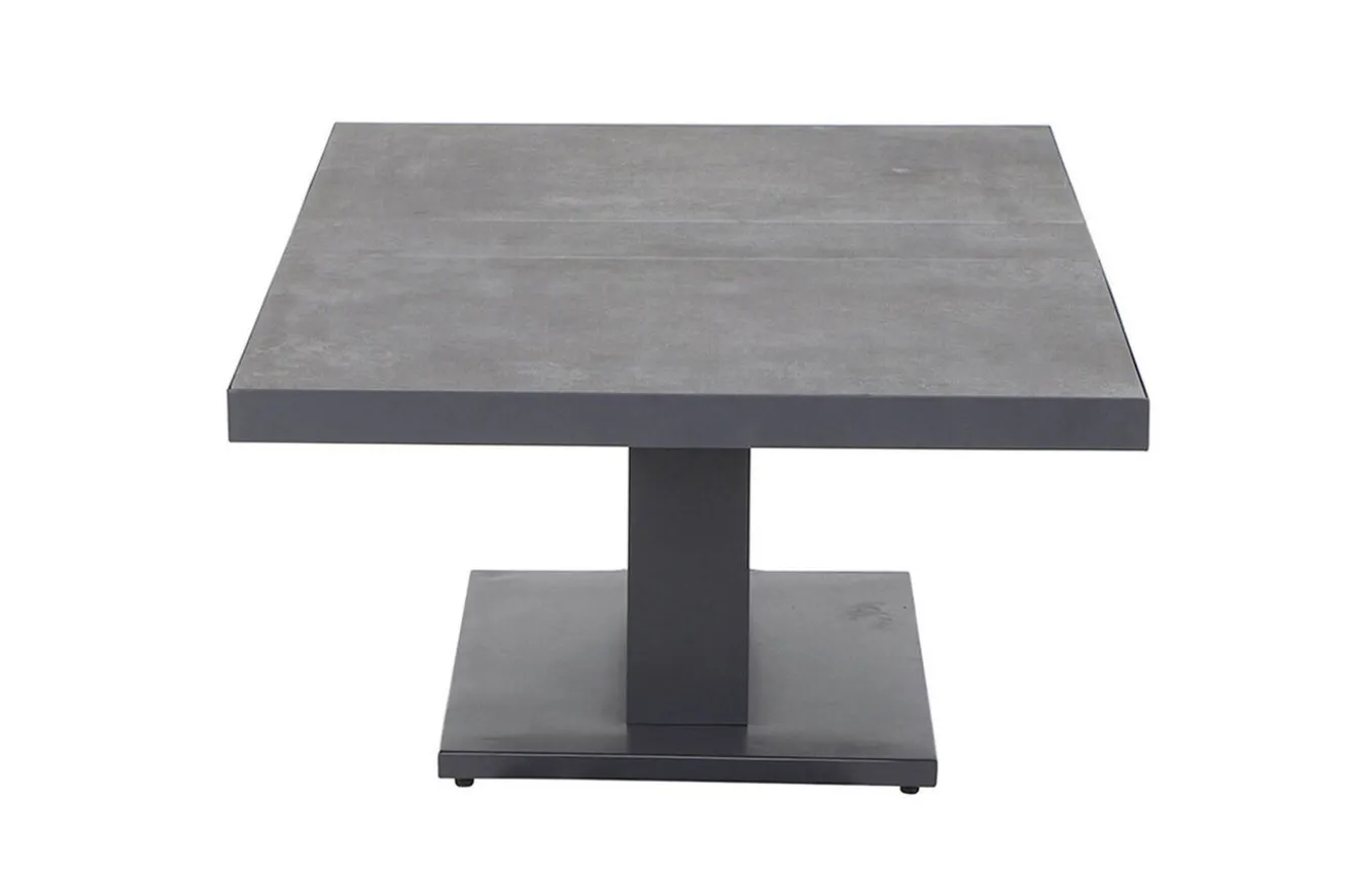 SIENA GARDEN Bellani Lifttisch, matt anthrazit/dunkelgrau, Alu/Keramik, 140 x 85 cm, höhenverstellbar