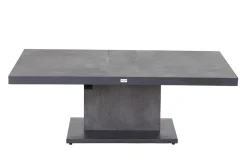 SIENA GARDEN Bellani Lifttisch, matt anthrazit/dunkelgrau, Alu/Keramik, 140 x 85 cm, höhenverstellbar