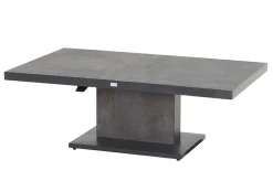 SIENA GARDEN Bellani Lifttisch, matt anthrazit/dunkelgrau, Alu/Keramik, 140 x 85 cm, höhenverstellbar