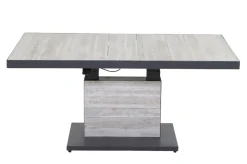 SIENA GARDEN Bellani Lifttisch, matt anthrazit/pine grey, Alu/Keramik, 140 x 85 cm, höhenverstellbar
