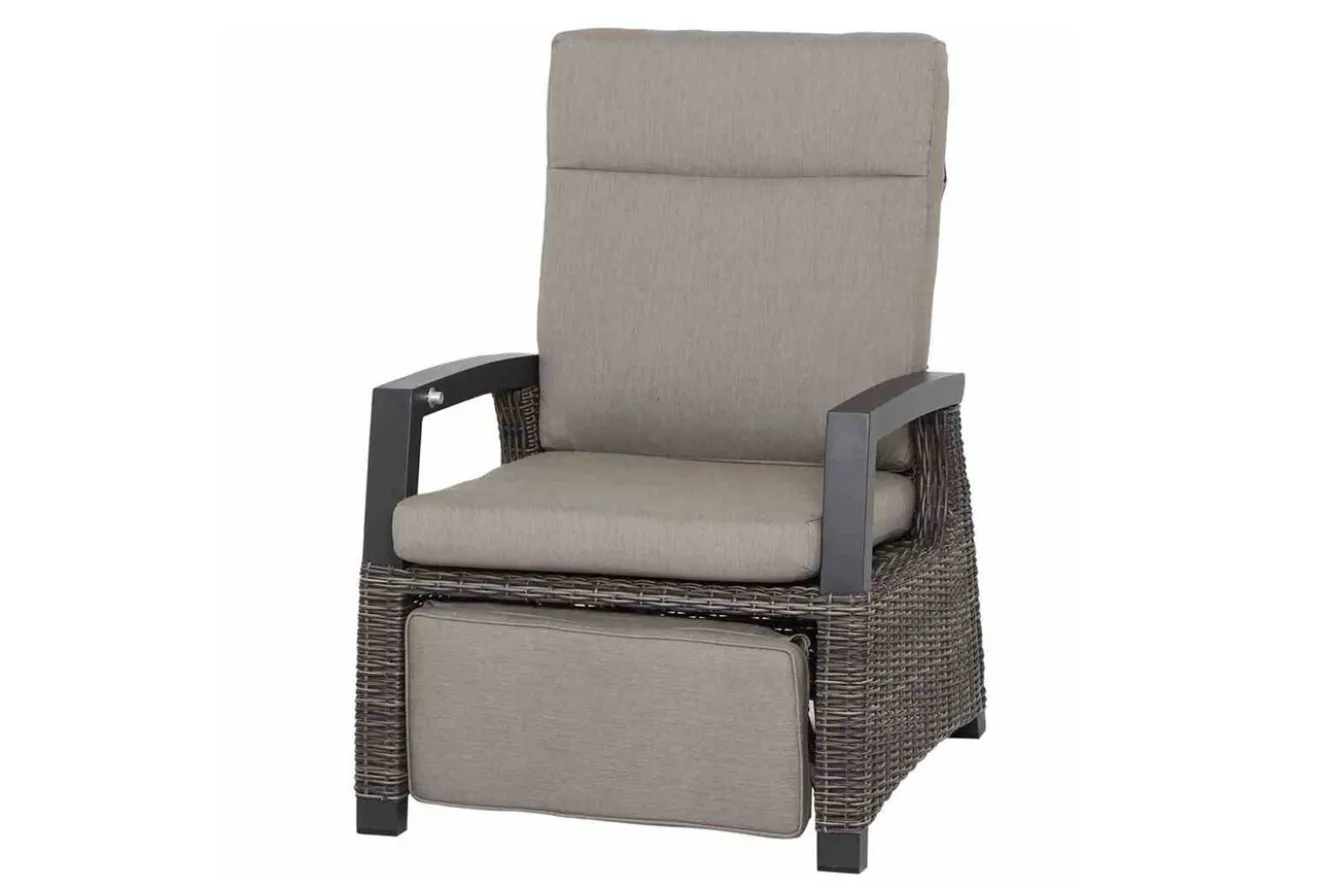 SIENA GARDEN Corido/Bellani Grau Gartenlounge, charcoal/anthrazit/grau, Alu/Gardino®-Geflecht, Lifttisch 160x90cm, 1x 3-Sitzer, 2x Relaxessel