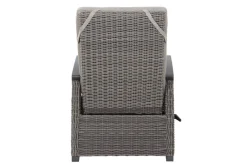 SIENA GARDEN Corido/Bellani Grau Gartenlounge, charcoal/anthrazit/grau, Alu/Gardino®-Geflecht, Lifttisch 140x85 cm, 4 Relaxsessel