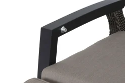SIENA GARDEN Corido/Bellani Grau Gartenlounge, charcoal/anthrazit/grau, Alu/Gardino®-Geflecht, Lifttisch 140x85 cm, 4 Relaxsessel