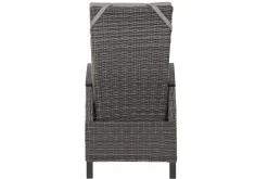 SIENA GARDEN Corido/Bellani Grau Gartenlounge, charcoal/anthrazit/grau, Alu/Gardino®-Geflecht, Lifttisch 140x85 cm, 4 Dining Move Sessel