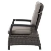 SIENA GARDEN Corido/Bellani Grau Gartenlounge, charcoal/anthrazit/grau, Alu/Gardino®-Geflecht, Lifttisch 160x90cm, 1x 3-Sitzer, 2x Loungesessel