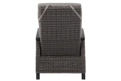 SIENA GARDEN Corido/Bellani Grau Gartenlounge, charcoal/anthrazit/grau, Alu/Gardino®-Geflecht, Lifttisch 160x90cm, 1x 3-Sitzer, 2x Loungesessel
