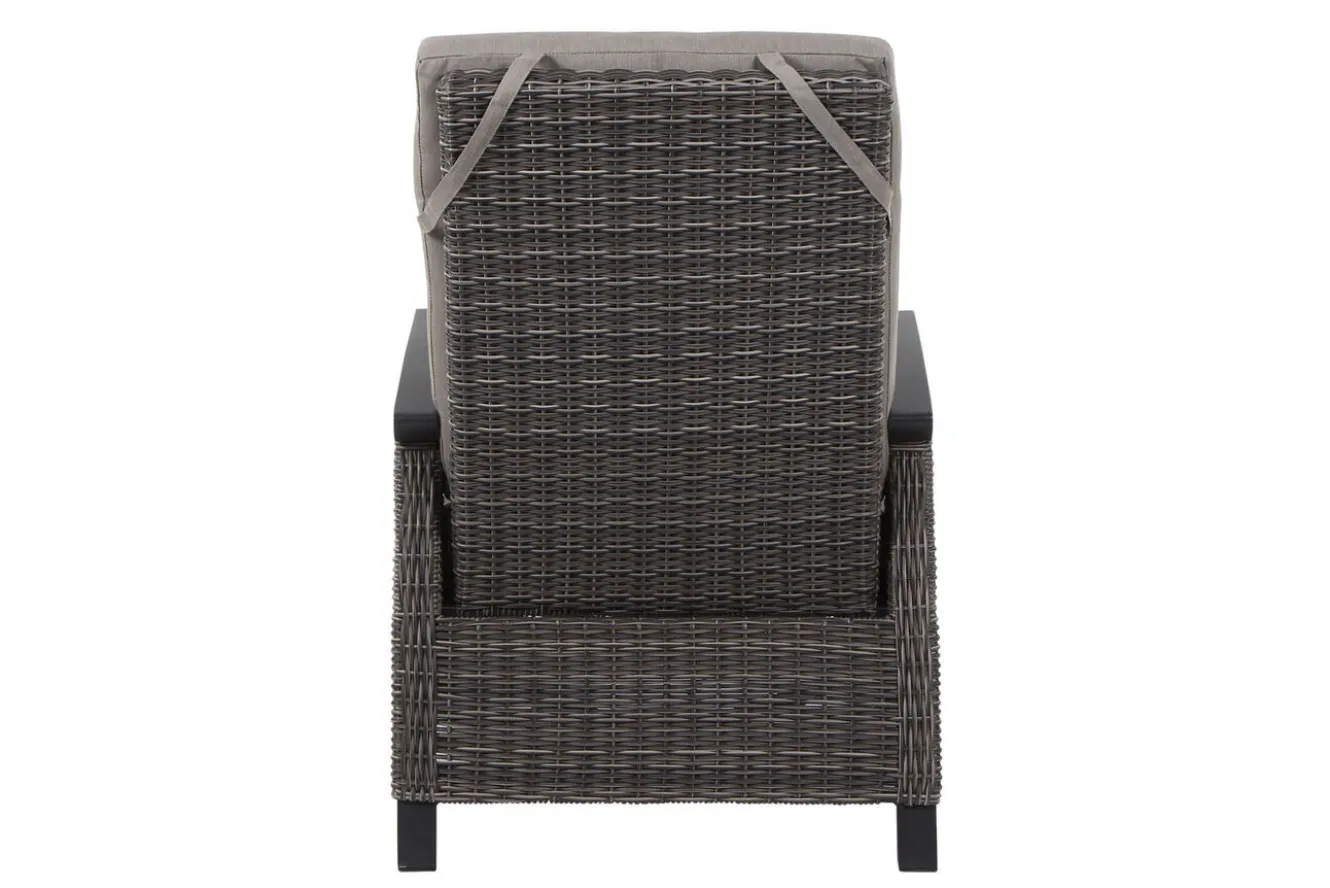 SIENA GARDEN Corido/Bellani Grau Gartenlounge, charcoal/anthrazit/grau, Alu/Gardino®-Geflecht, Lifttisch 160x90cm, 1x 3-Sitzer, 2x Loungesessel