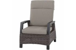 SIENA GARDEN Corido/Bellani Grau Gartenlounge, charcoal/anthrazit/grau, Alu/Gardino®-Geflecht, Lifttisch 160x90cm, 1x 3-Sitzer, 2x Loungesessel