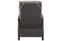 SIENA GARDEN Corido/Bellani Grau Gartenlounge, charcoal/anthrazit/grau, Alu/Gardino®-Geflecht, Lifttisch 160x90 cm, 6 Loungesessel