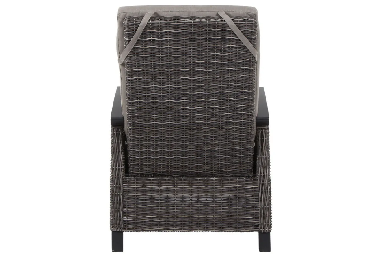 SIENA GARDEN Corido/Bellani Grau Gartenlounge, charcoal/anthrazit/grau, Alu/Gardino®-Geflecht, Lifttisch 160x90 cm, 6 Loungesessel
