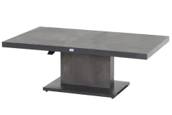 SIENA GARDEN Corido/Bellani Grau Gartenlounge, charcoal/anthrazit/grau, Alu/Gardino®-Geflecht, Lifttisch 160x90 cm, 6 Loungesessel
