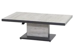 SIENA GARDEN Corido/Bellani Pinie Gartenlounge, charcoal/anthrazit/pinie-grau, Alu/Keramik/Gardino®-Geflecht, Lifttisch 140x85 cm, 4 Dining Move Sessel