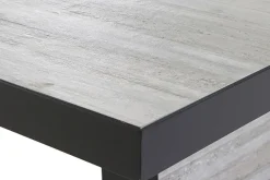 SIENA GARDEN Corido/Bellani Pinie Gartenlounge, charcoal/anthrazit/pinie-grau, Alu/Keramik/Gardino®-Geflecht, Lifttisch 140x85 cm, 4 Dining Move Sessel