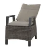 SIENA GARDEN Corido Dining Sessel, charcoal, Alu / Gardino®-Geflecht, 76 x 62 x 109 cm, verstellbar