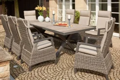 SIENA GARDEN Corido Dining Sessel, charcoal, Alu / Gardino®-Geflecht, 76 x 62 x 109 cm, verstellbar