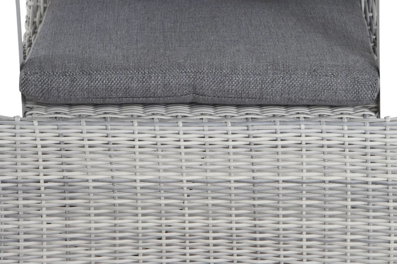 SIENA GARDEN Corido Dining Sessel, ice grey, Alu / Gardino®-Geflecht, 76x62x109 cm, verstellbar