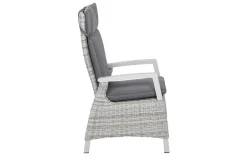SIENA GARDEN Corido Dining Sessel, ice grey, Alu / Gardino®-Geflecht, 76x62x109 cm, verstellbar