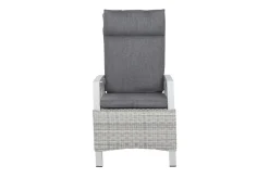 SIENA GARDEN Corido Dining Sessel, ice grey, Alu / Gardino®-Geflecht, 76x62x109 cm, verstellbar