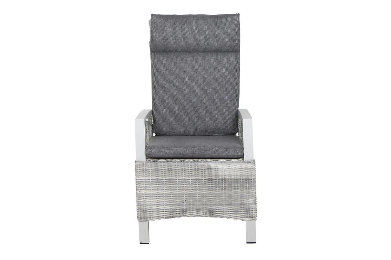 SIENA GARDEN Corido Dining Sessel, ice grey, Alu / Gardino®-Geflecht, 76x62x109 cm, verstellbar