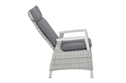 SIENA GARDEN Corido Dining Sessel, ice grey, Alu / Gardino®-Geflecht, 76x62x109 cm, verstellbar
