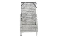 SIENA GARDEN Corido Dining Sessel, ice grey, Alu / Gardino®-Geflecht, 76x62x109 cm, verstellbar