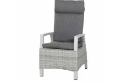 SIENA GARDEN Corido Dining Sessel, ice grey, Alu / Gardino®-Geflecht, 76x62x109 cm, verstellbar