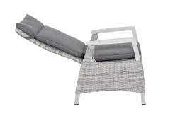SIENA GARDEN Corido Dining Sessel, ice grey, Alu / Gardino®-Geflecht, 76x62x109 cm, verstellbar