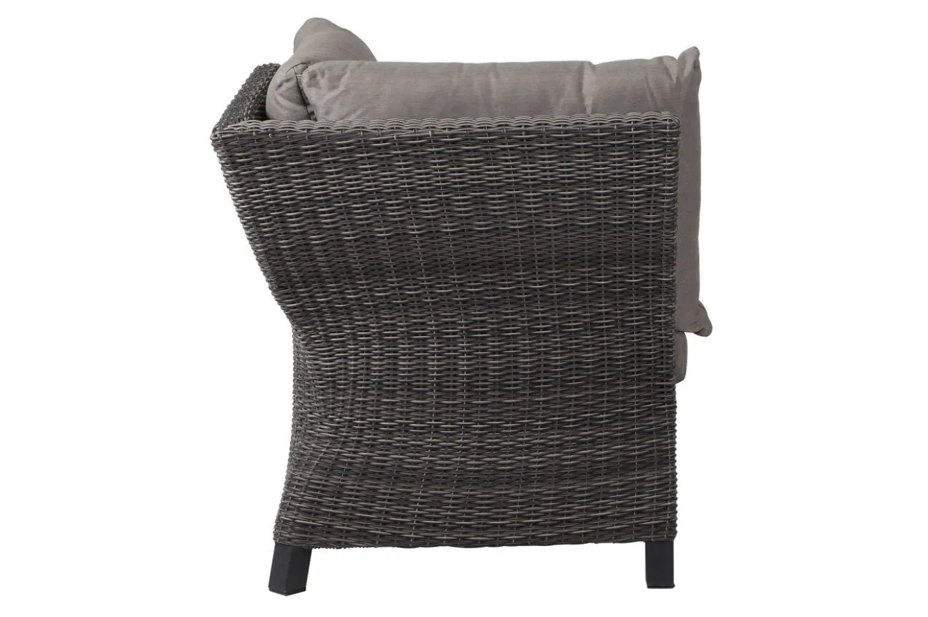 SIENA GARDEN Corido Eckelement, charcoal, Alu / Gardino®-Geflecht, 83x83x88 cm