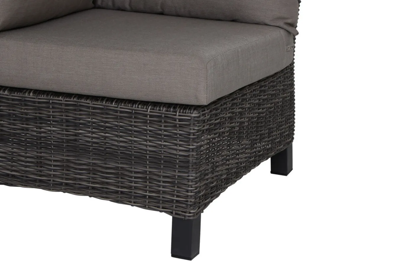 SIENA GARDEN Corido Eckelement, charcoal, Alu / Gardino®-Geflecht, 83x83x88 cm