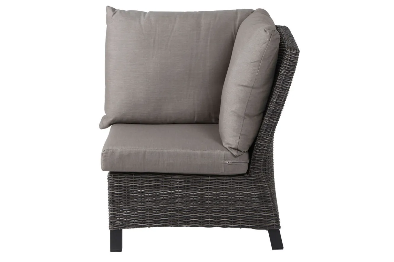 SIENA GARDEN Corido Eckelement, charcoal, Alu / Gardino®-Geflecht, 83x83x88 cm