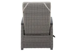 SIENA GARDEN Corido Garten-Essgruppe, charcoal, Alu / Gardino®-Geflecht, 6 Relaxsessel, stufenloser Lifttisch 160x90x47-71cm