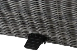 SIENA GARDEN Corido Garten-Essgruppe, charcoal, Alu / Gardino®-Geflecht, 6 Relaxsessel, stufenloser Lifttisch 160x90x47-71cm