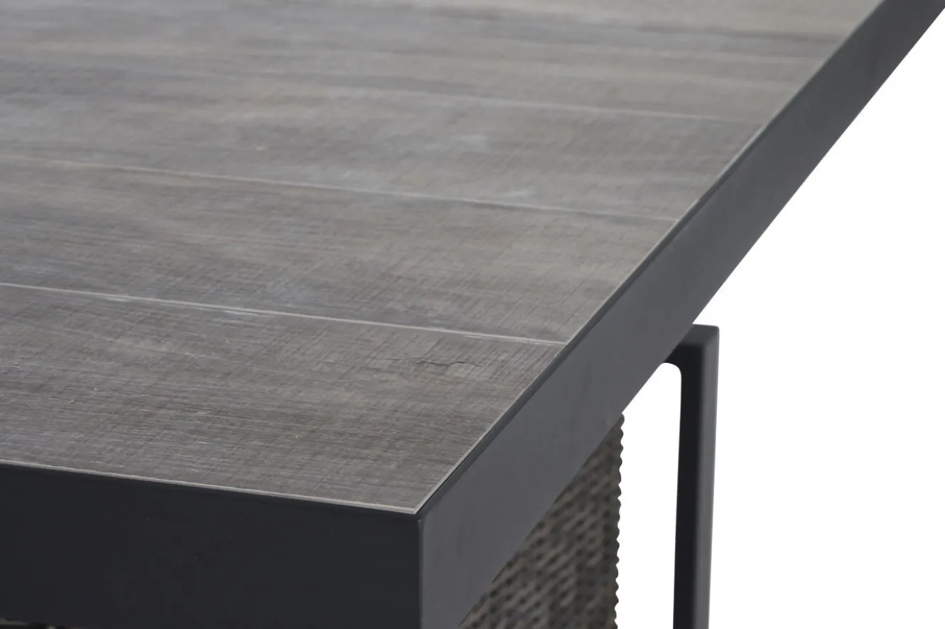 SIENA GARDEN Corido Garten-Essgruppe, charcoal, Alu / Gardino®-Geflecht, 6 Relaxsessel, stufenloser Lifttisch 160x90x47-71cm