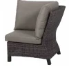 SIENA GARDEN Corido Gartenlounge, charcoal, Alu/Gardino®-Geflecht, 5 Personen, Loungetisch 140x85cm