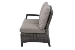 SIENA GARDEN Corido Gartenlounge, charcoal, Alu/Gardino®-Geflecht, 5 Personen, Loungetisch 140x85cm