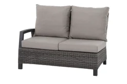 SIENA GARDEN Corido Gartenlounge, charcoal, Alu/Gardino®-Geflecht, 5 Personen, Loungetisch 140x85cm