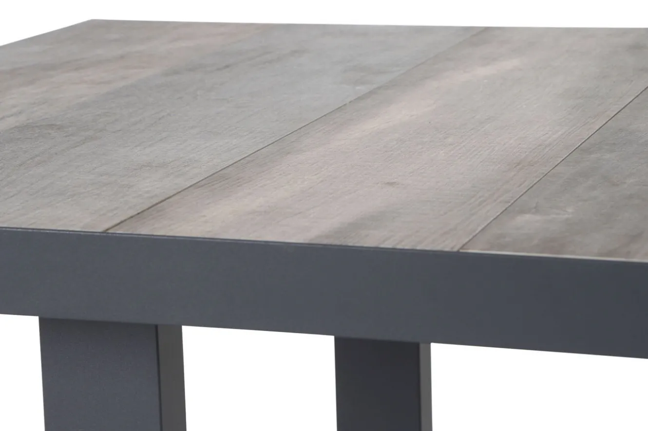 SIENA GARDEN Corido Gartenlounge, charcoal, Alu/Gardino®-Geflecht, 5 Personen, Loungetisch 140x85cm