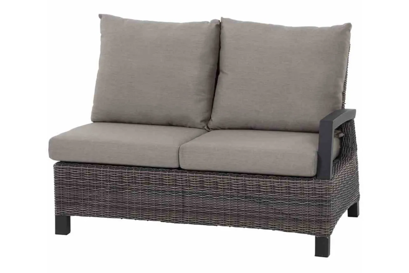 SIENA GARDEN Corido Gartenlounge, charcoal, Alu/Gardino®-Geflecht, 5 Personen, Loungetisch 140x85cm