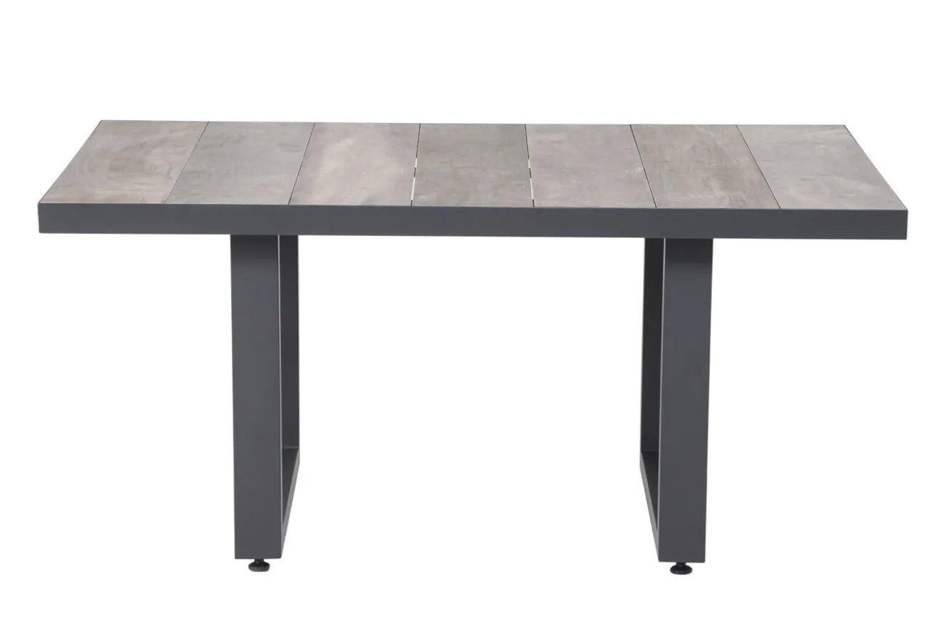 SIENA GARDEN Corido Gartenlounge, charcoal, Alu/Gardino®-Geflecht, 6 Personen, Loungetisch 140x85cm