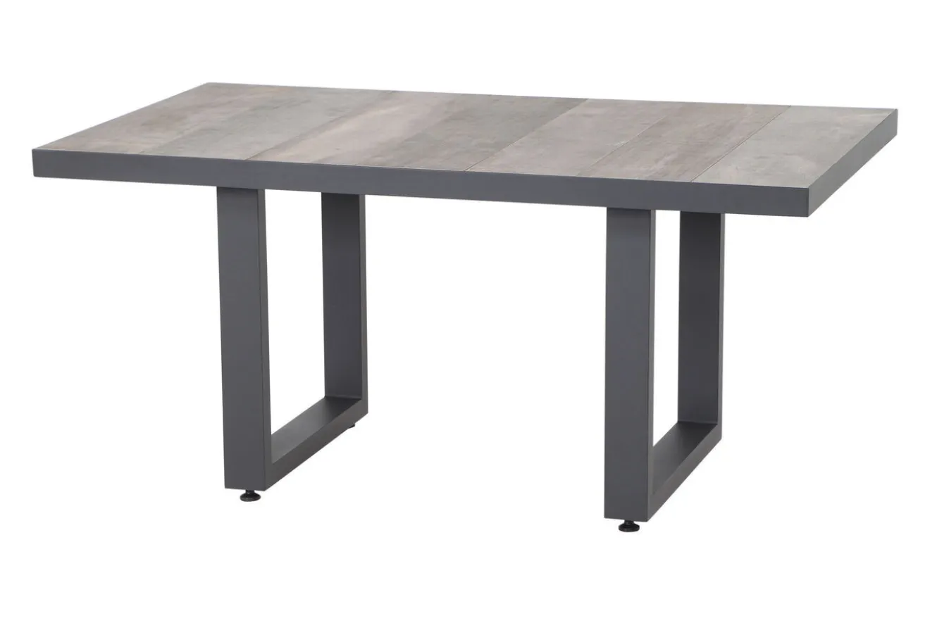 SIENA GARDEN Corido Gartenlounge, charcoal, Alu/Gardino®-Geflecht, 6 Personen, Loungetisch 140x85cm