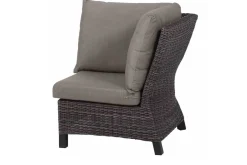 SIENA GARDEN Corido Gartenlounge, charcoal, Alu/Gardino®-Geflecht, 6 Personen, Loungetisch 140x85cm